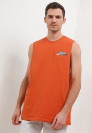 Terrace Smart Fit Muscle - Bali Destination Tee - Orange