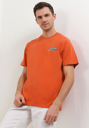 Terrace Smart Fit T-Shirt - Bali Destination Tee - Orange