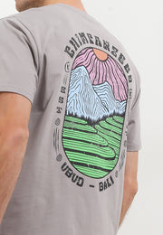 Terrace Smart Fit T-Shirt - Bali Destination Tee - Grey