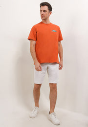 Terrace Smart Fit T-Shirt - Bali Destination Tee - Orange