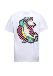 Checkerboard T-Shirt Anak - White