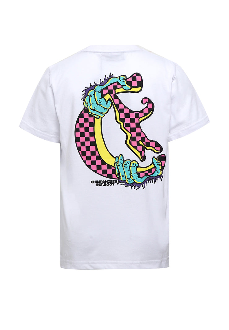 Checkerboard T-Shirt Anak - White