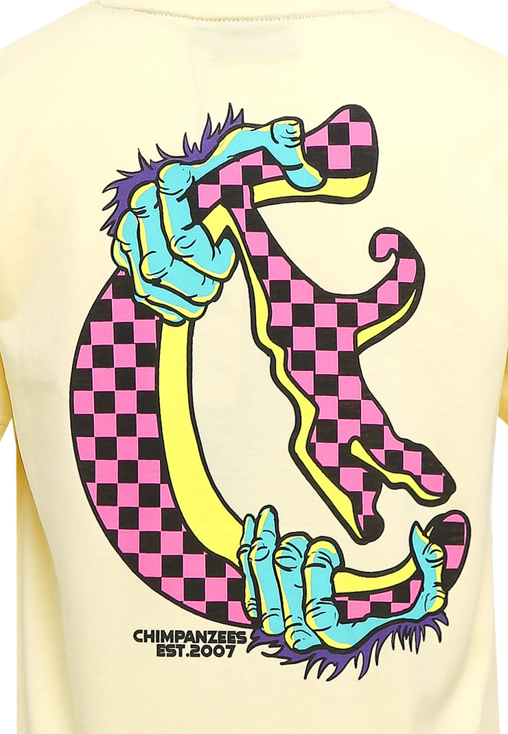 Checkerboard T-Shirt Anak - Yellow