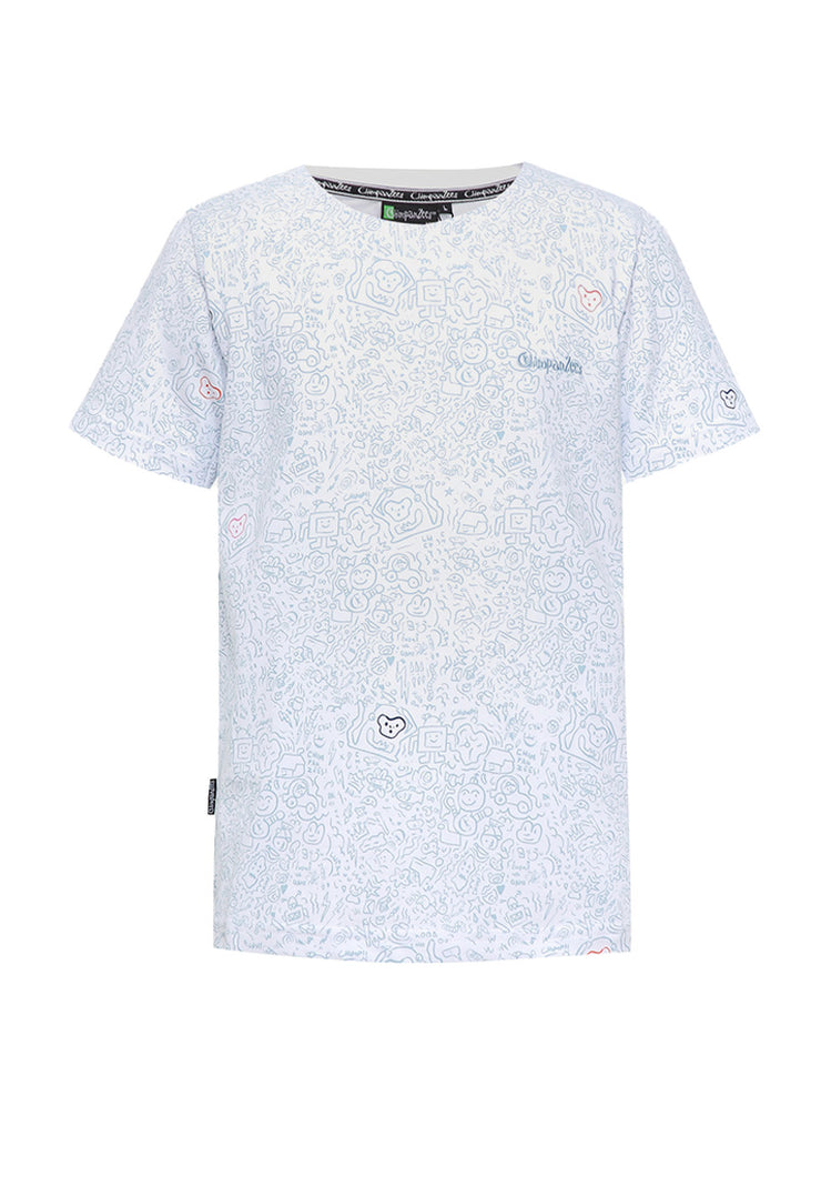 Doodle T-Shirt Anak - White