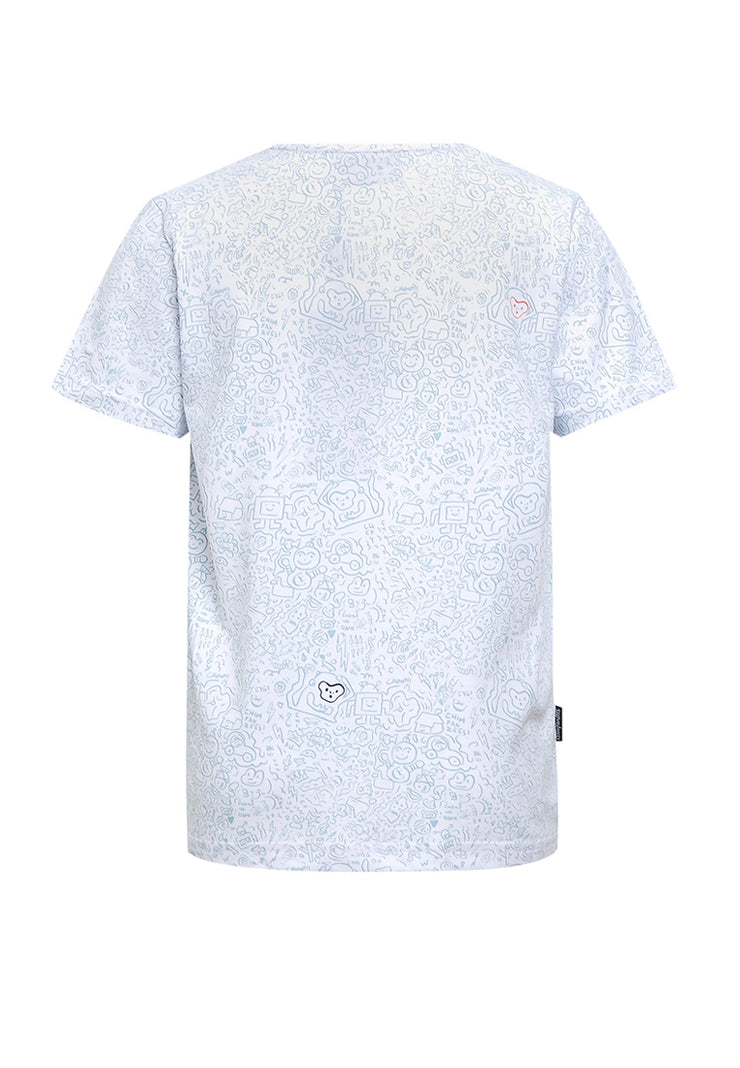 Doodle T-Shirt Anak - White