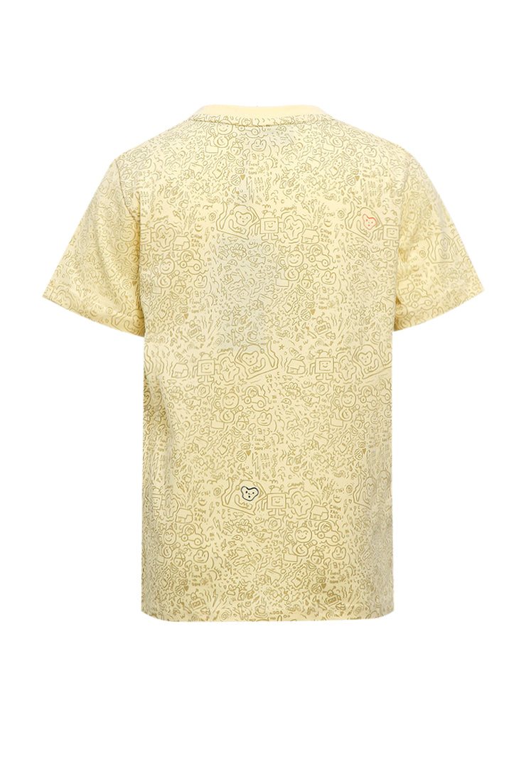 Doodle T-Shirt Anak - Yellow