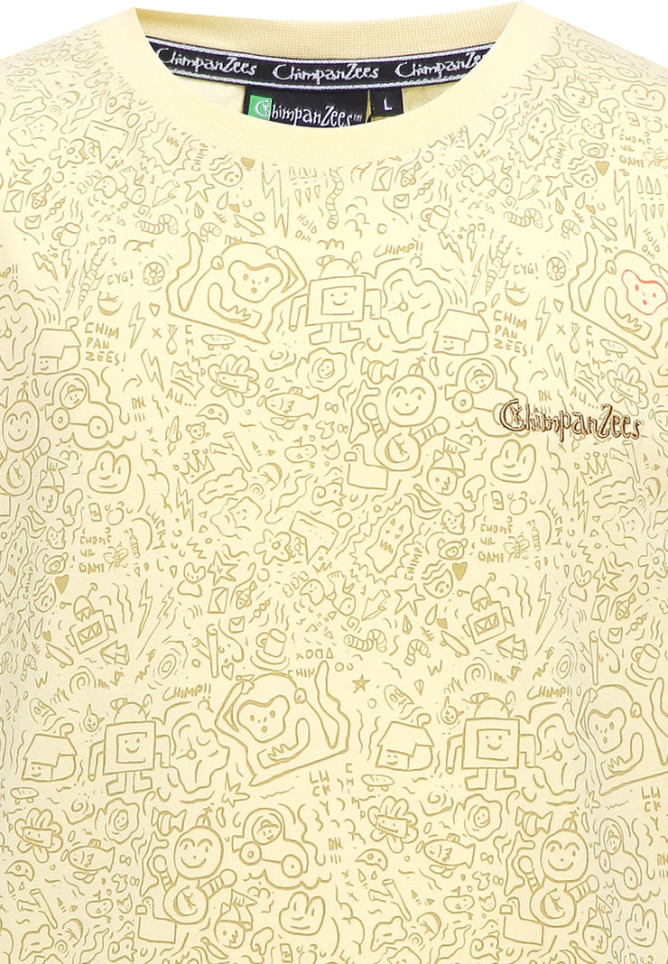 Doodle T-Shirt Anak - Yellow
