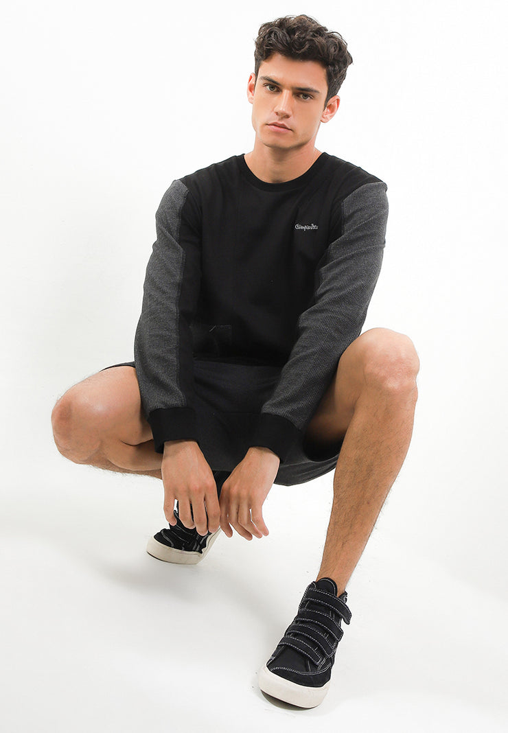 Combination Smart Fit Hoodie - Black