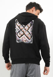 Cross Oversized Hoodie - Black