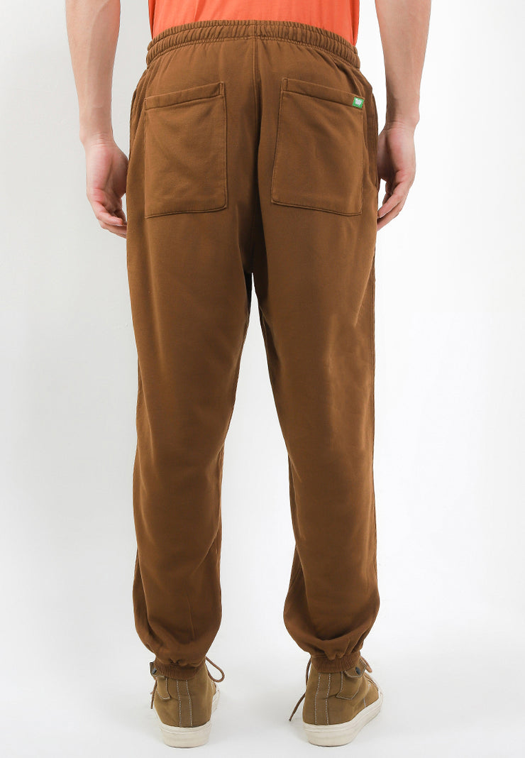 Cocoa Oversized Jogger Pants - Brown