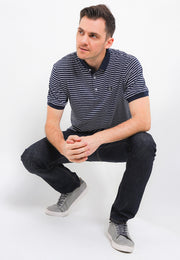 Small Line Smart Fit Polo Shirt - Navy