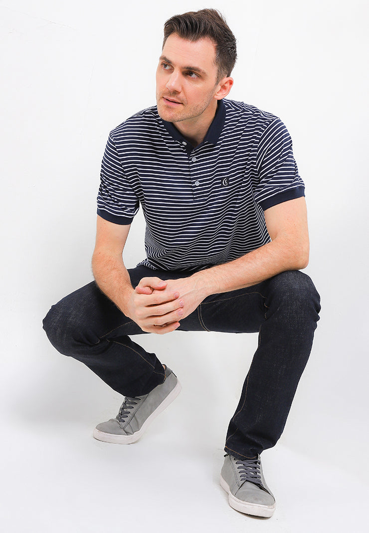 Small Line Smart Fit Polo Shirt - Navy