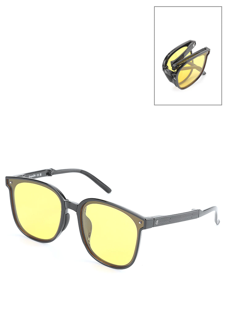 Hardy Folding Sunglasses - Yellow