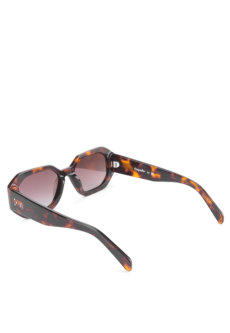 Square Sunglasses - Brown