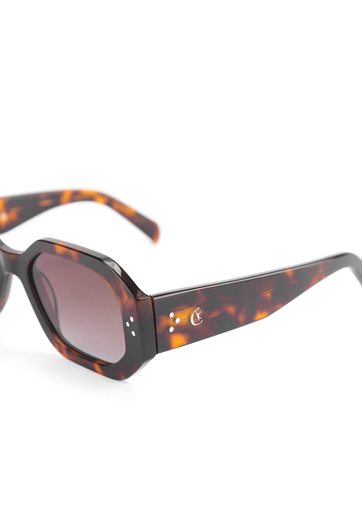 Square Sunglasses - Brown