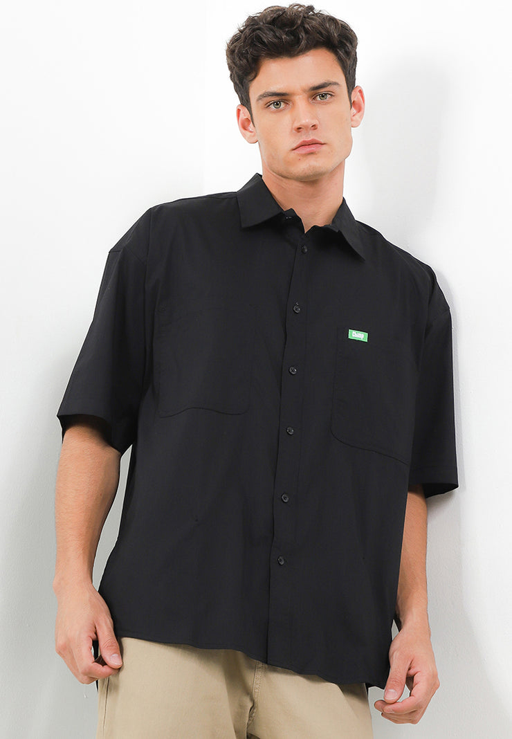 Safari Oversized Shirt - Black