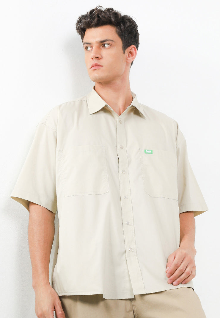 Safari Oversized Shirt - Cream