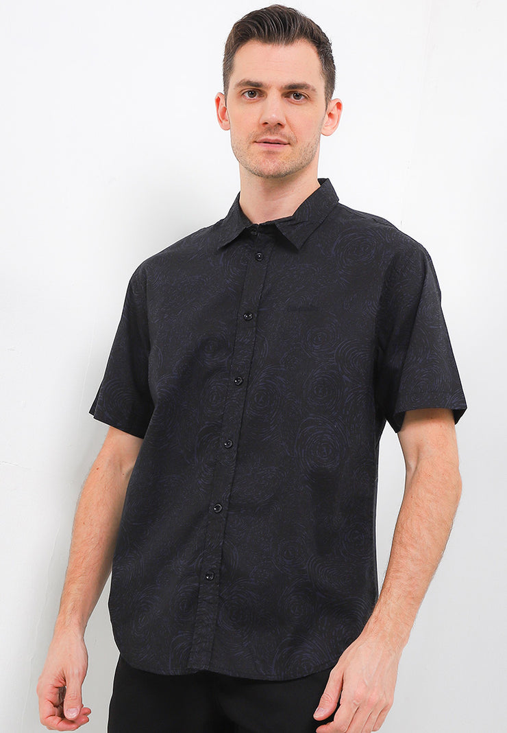 Fingerprint Smart Fit Shirt - Black