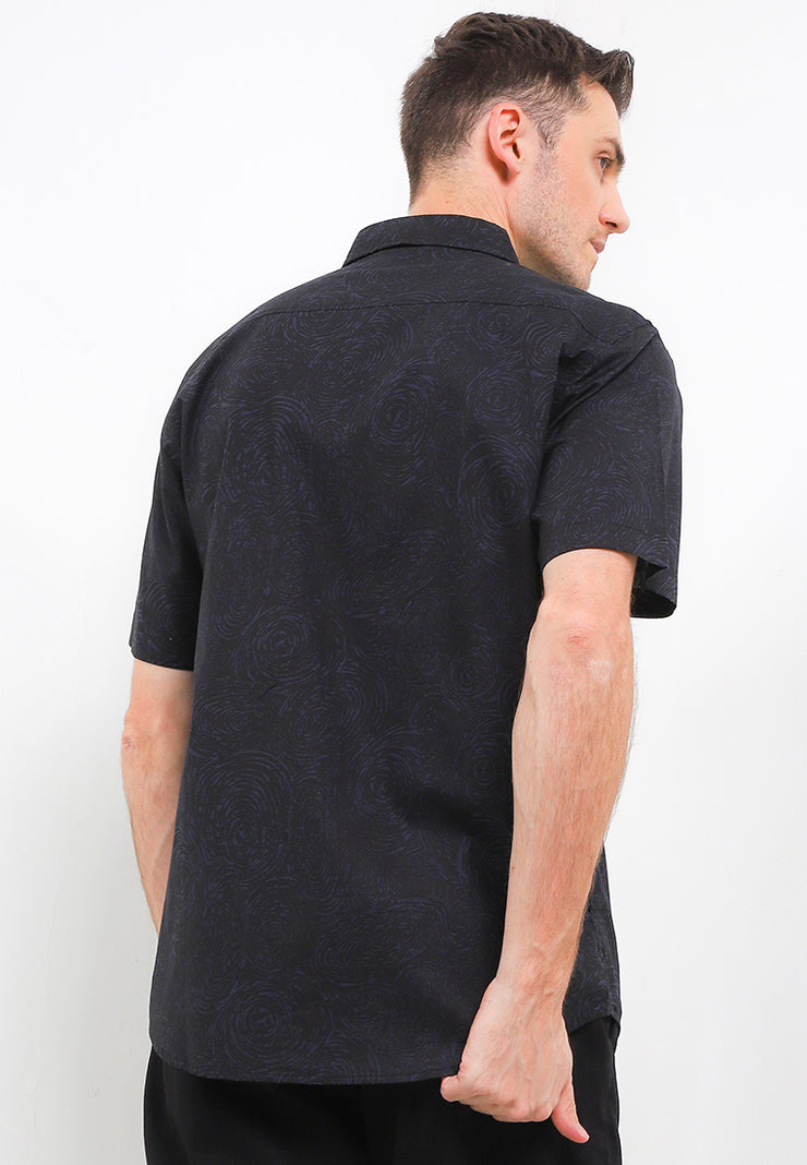 Fingerprint Smart Fit Shirt - Black