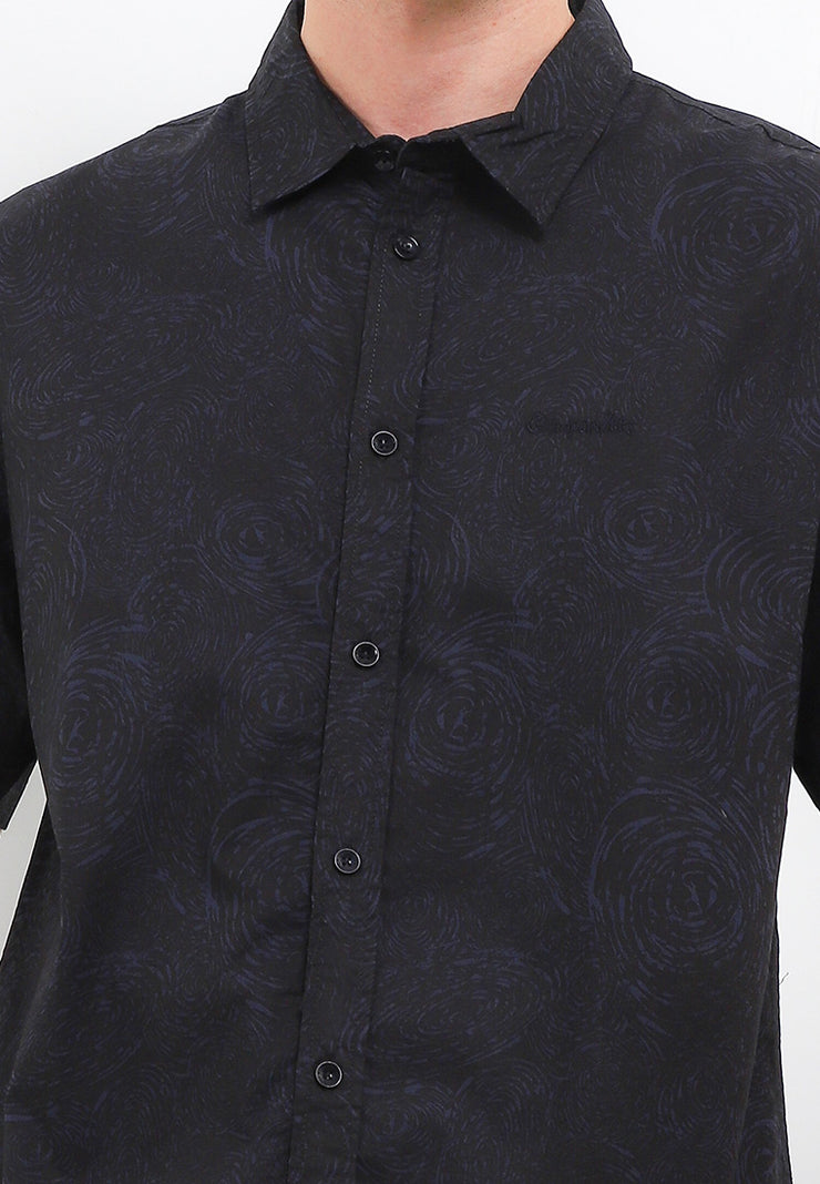 Fingerprint Smart Fit Shirt - Black