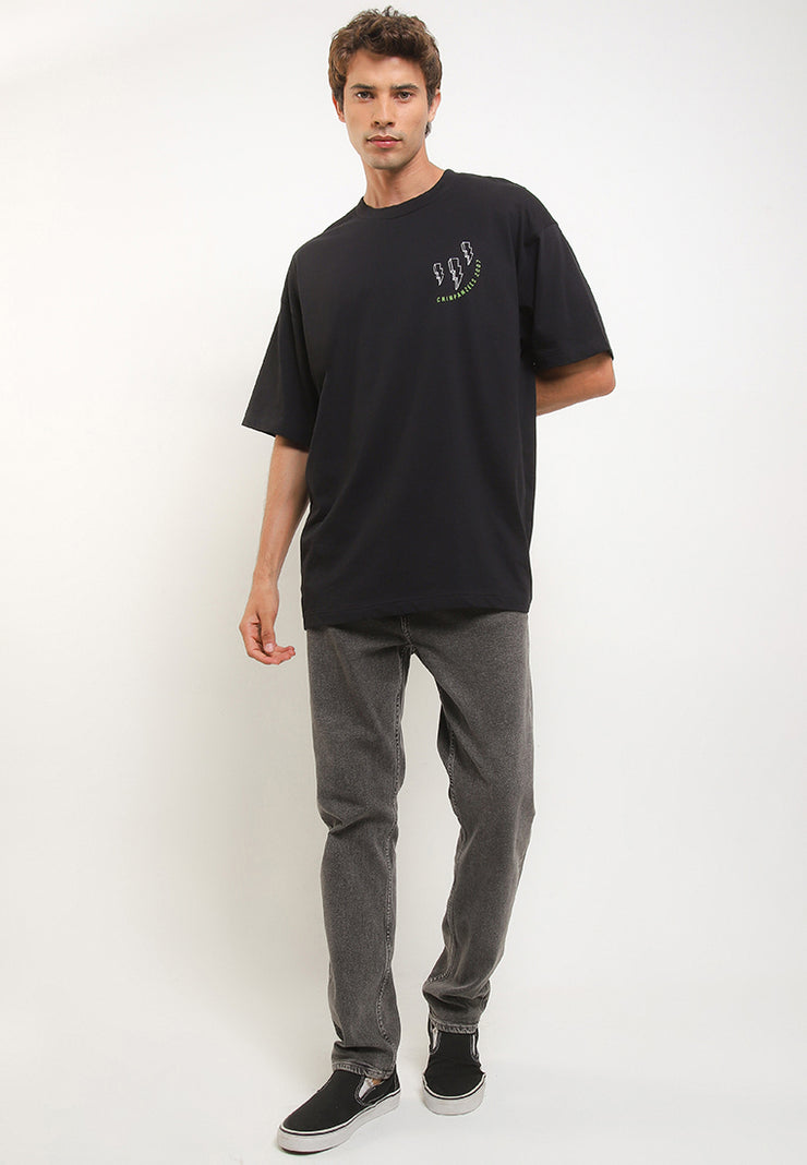 Dopamine Oversized T-Shirt - Black