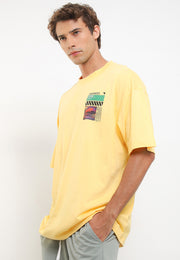 Sound Good Oversized T-Shirt - Yellow