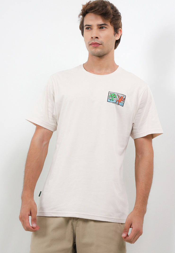 Time To Eat Smart Fit T-Shirt - Cream