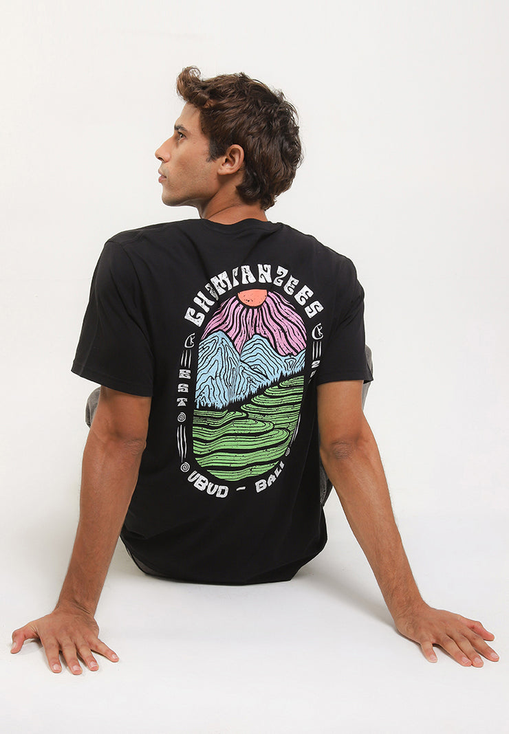 Terrace Smart Fit T-Shirt - Bali Destination Tee - Black