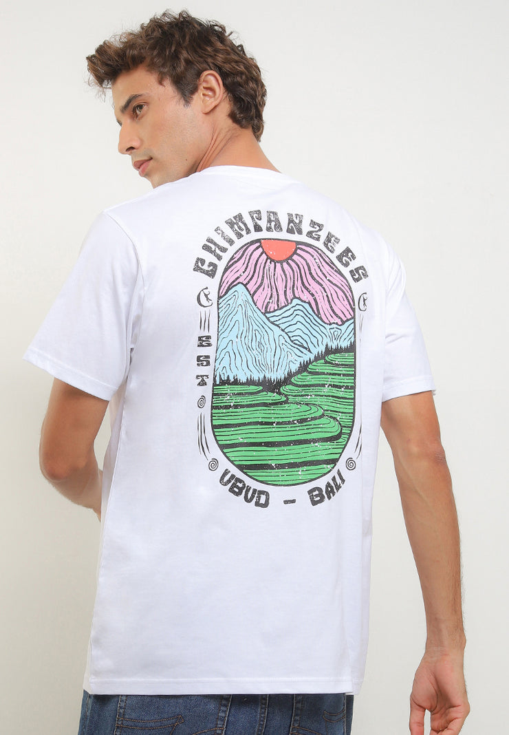 Terrace Smart Fit T-Shirt - Bali Destination Tee - White