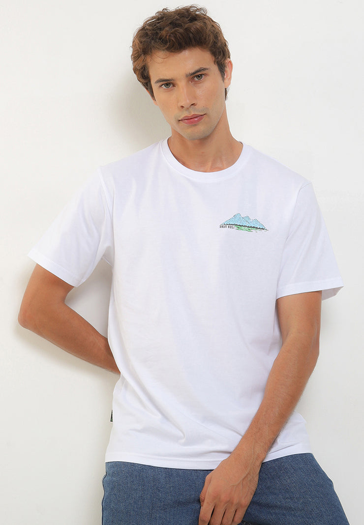 Terrace Smart Fit T-Shirt - Bali Destination Tee - White