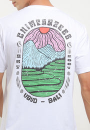 Terrace Smart Fit T-Shirt - Bali Destination Tee - White