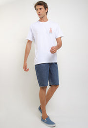 Gebogan Smart Fit T-Shirt - Bali Destination Tee - White