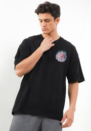 Sunfire Oversized T-Shirt - Black