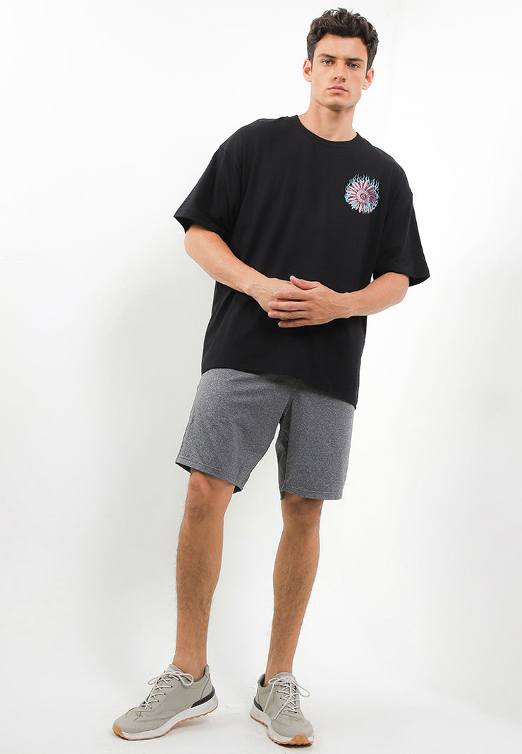 Sunfire Oversized T-Shirt - Black