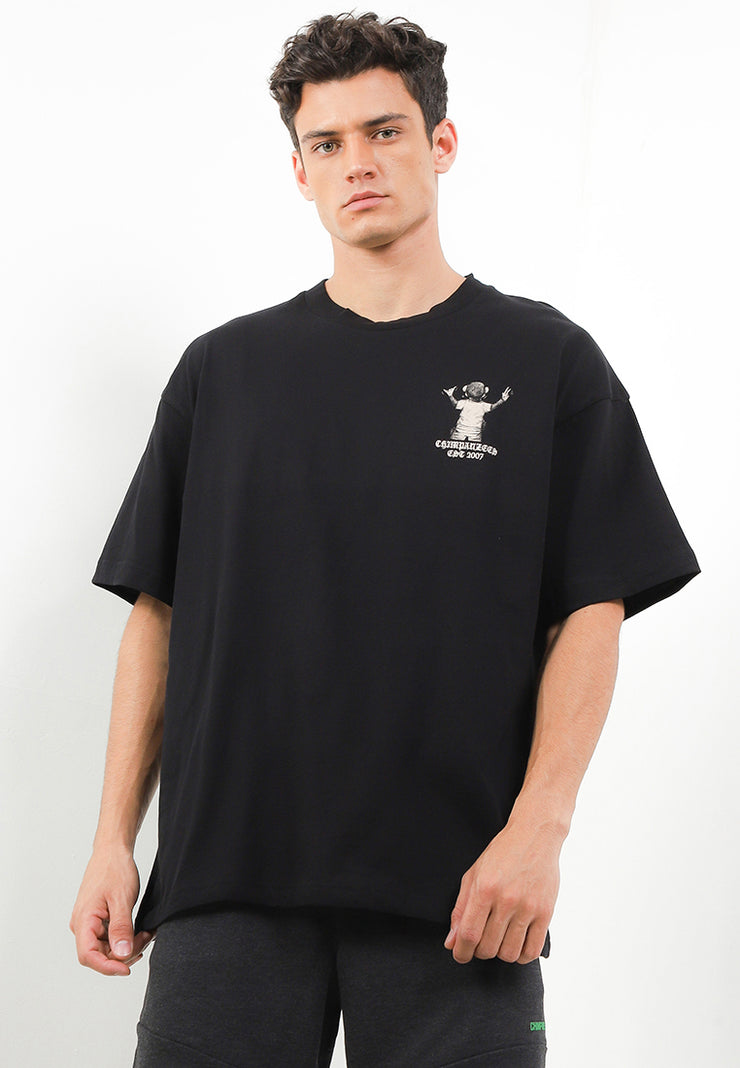 Git Gut Oversized T-Shirt - Black