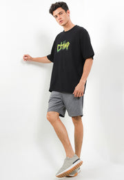 Scuba Oversized T-Shirt - Black