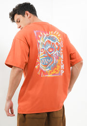 Chimpking Oversized T-Shirt - Orange