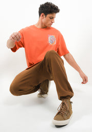 Chimpking Oversized T-Shirt - Orange