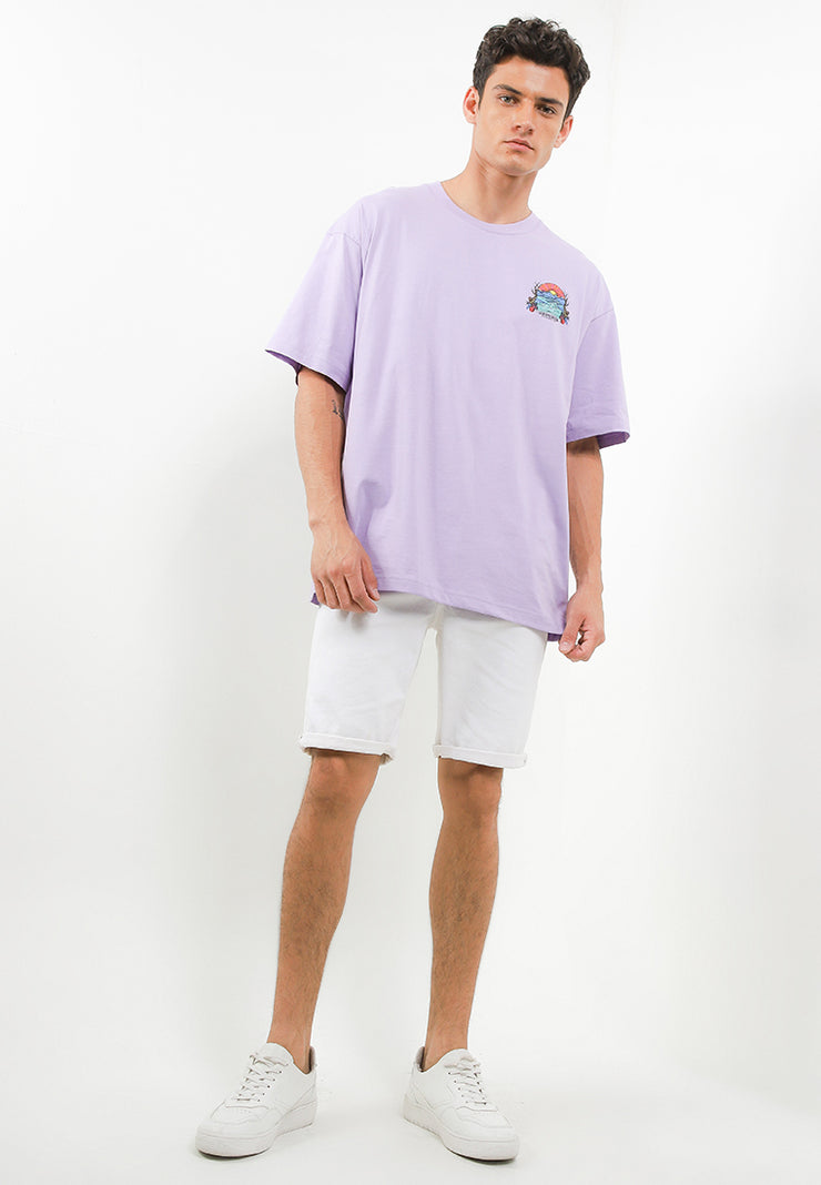 Uprising Oversized T-Shirt - Purple