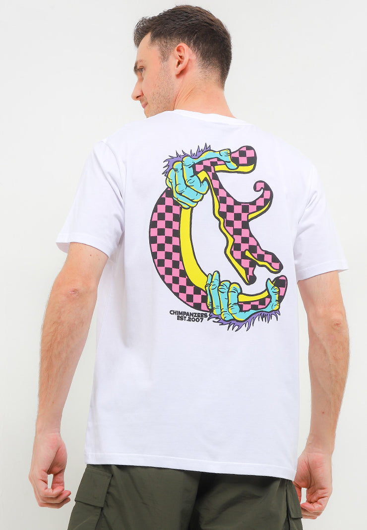 Checkerboard Smart Fit T-Shirt - White