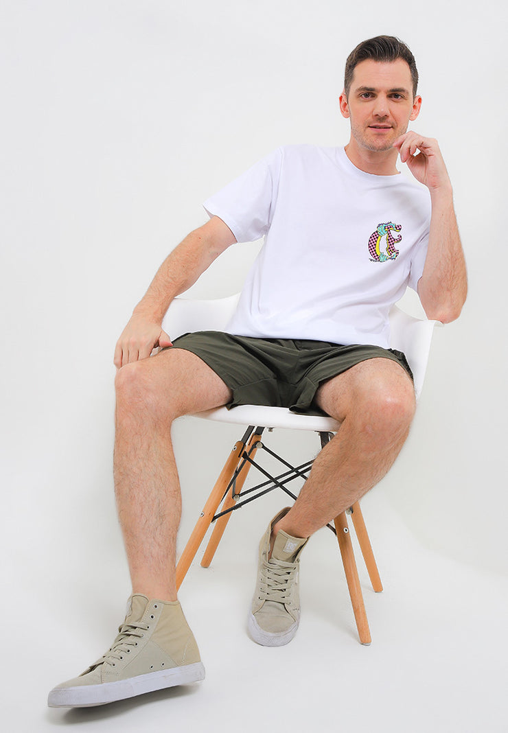 Checkerboard Smart Fit T-Shirt - White