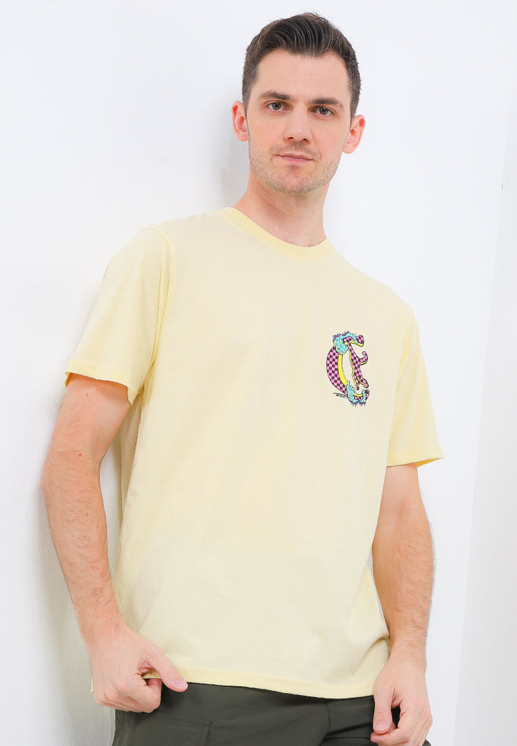 Checkerboard Smart Fit T-Shirt - Yellow