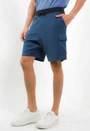 Zig Zag Smart Fit Elastic Walkshorts - Blue