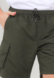 Oliver Smart Fit Elastic Walkshorts - Olive