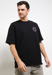 Optical Oversized T-Shirt - Black