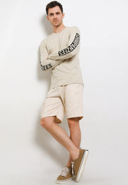 Vandal Long Sleeves T-Shirt - Cream