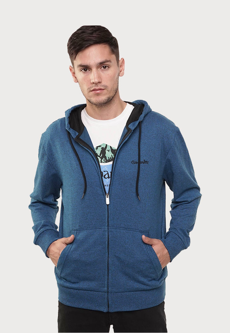 Bassic Zip Hoodie - Blue