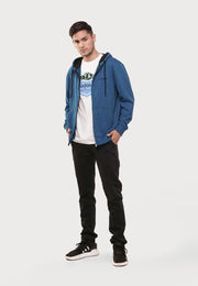 Bassic Zip Hoodie - Blue