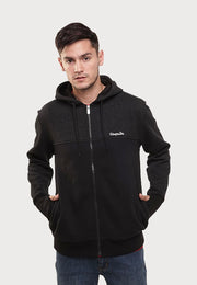 Fur Zees Zip Hoodie - Black