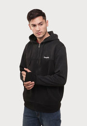 Fur Zees Zip Hoodie - Black